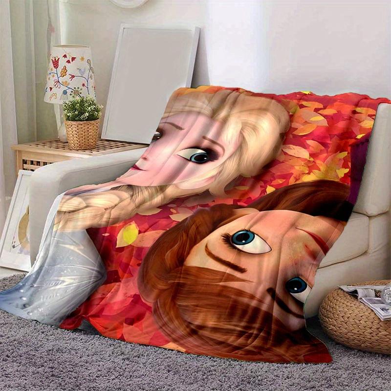 

1pc Disney Frozen Elsa & Anna Selfie Throw Blanket Perfect for Home Decor, Couch Cover, Outdoor, Gift Idea, Soft Blanket for Bed, Living Room, Travel 80cmx120cm