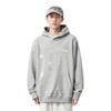 Li Ning Reignite Series Logo Star Print Loose Pullover Hoodie Men Hoodies Flower-Gray AWDU355-1