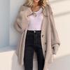 DIMANAF 2025 Sweater Cardigan  Autumn Style Winter Women Solid Sweaters Jacket Knitting Casual Loose Sweater