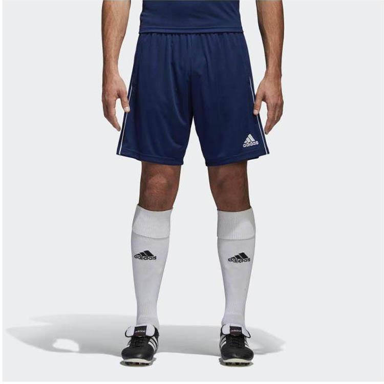 Adidas Logo Print Soccer Training Shorts Men Shorts Blue CV3995