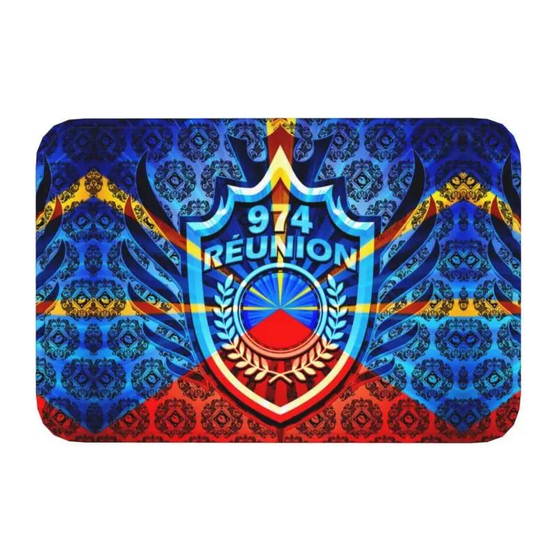 974 île de la réunion porte d entrée tapis d entrée intérieur Margouillat île plage océan indien cuisine salle de bain paillasson tapis 40cm x 60cm