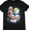 Vintage Four Golden Girls Moon Short Sleeve Black Men T-Shirt