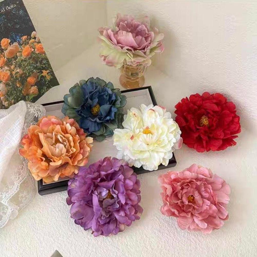 14cm Brooch Pin Simulation Girl Hairpins Fashion Flower Hair Clip  For Beach Vacation