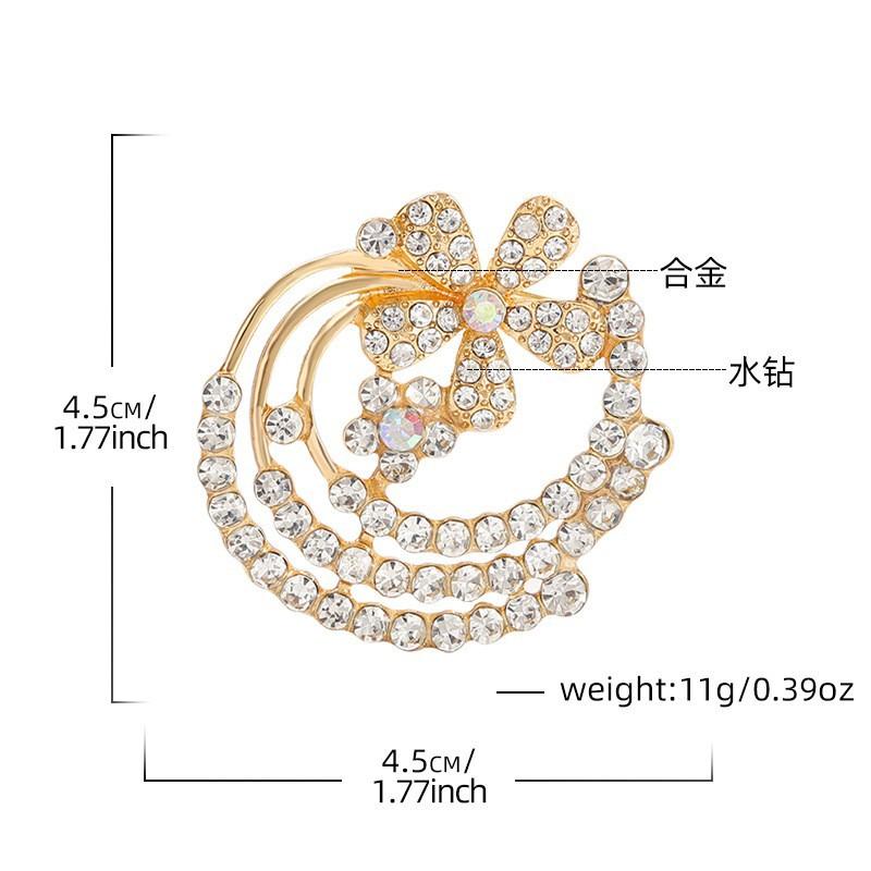 New Alloy Brooch High-end Sense Niche Women Spot High-end Pin Coat Suit High-end Versatile Corsage
