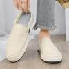 2026 Flax Open Back Casual Shoes Half Shoes For Men Mules Backless Flat Board Shoes Platform Loafers Slipper Man Slides Sandals