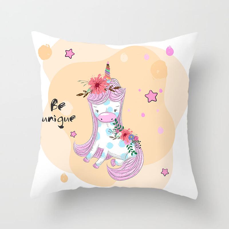 Internet Celebrity Cute Animal Pillow Cover Living Room Sofa Cushion Cover Bedside Pillow Cover