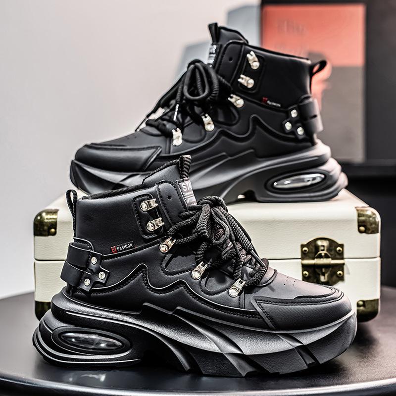 Daddy shoes 22 autumn and winter leather surface breathable and comfortable sports shoes youth leisure