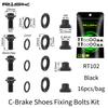 Titanium Alloy Bike Brake Caliper Kit Complete Set R8000 UT6800 DA9000 Fixing Screws for Road Bikes Durable Lightweight