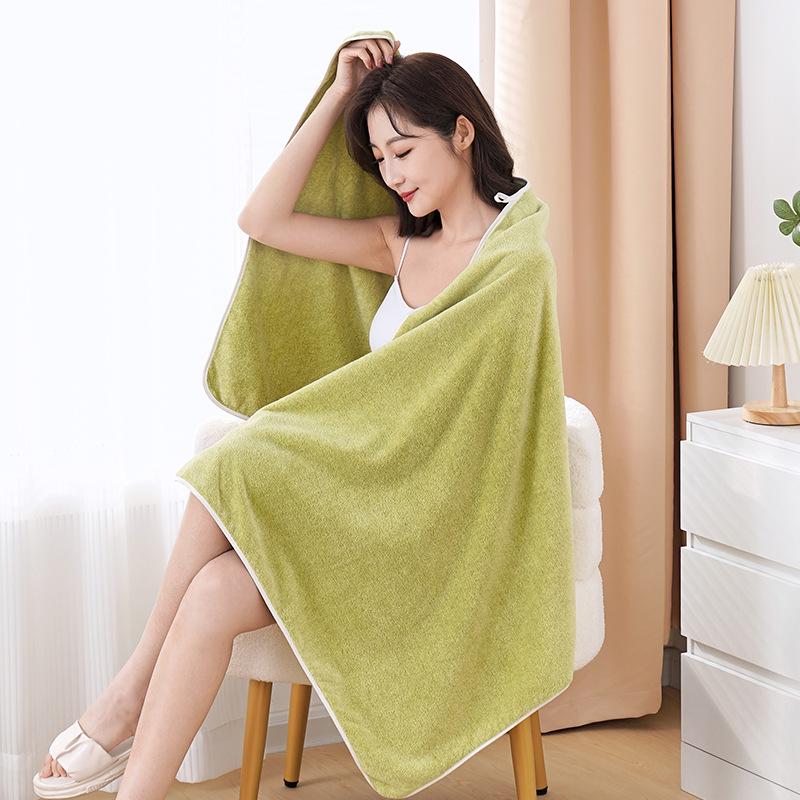 Soft Quick-Dry Coral Fleece Bath Towel - Absorbent, Large, Customizable Logo for Home & Salon