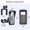 ABS Bicycle Cell Phone Waterproof and Anti-fog Cell Phone Holder 360 Degree Rotation (Double Tube Only for Bicycle) 6