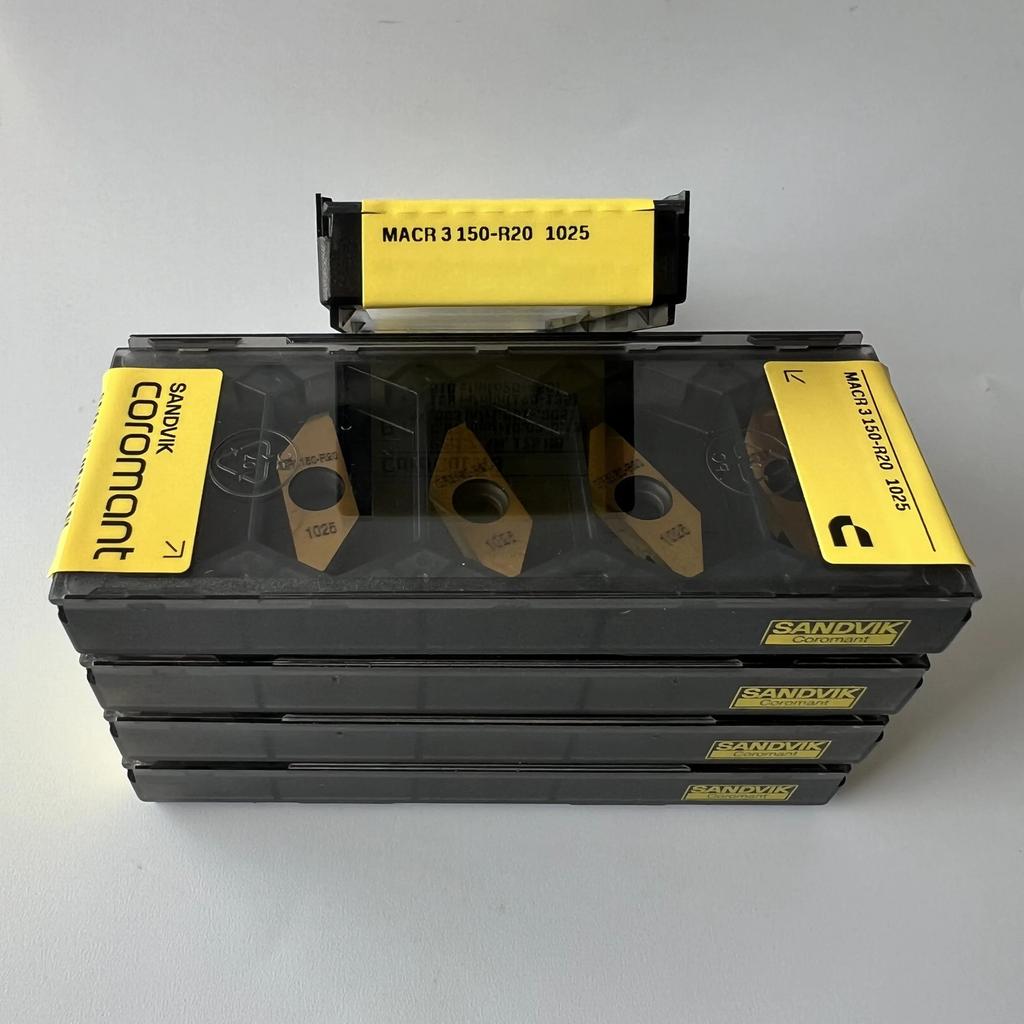 SANDVIK / MACR3150-R20 1025 / Industrial indexable Carbide Inserts 10 Pcs