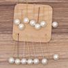 20pcs Length 5cm 7cm Safety Long Needle Brooch Pins Base Loop Eye Collar Pin with Cap Stopper for DIY Jewelry Making Accessories