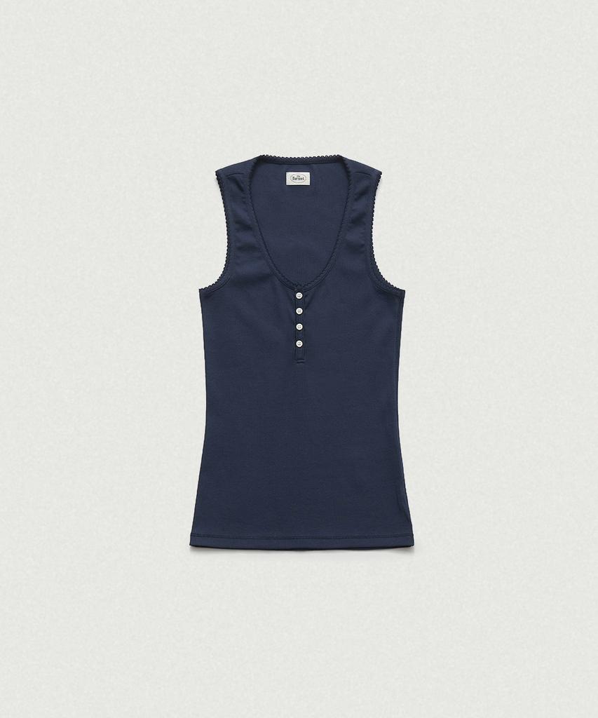 Deobanes Clara Button Layer Tank Top_Light Gray