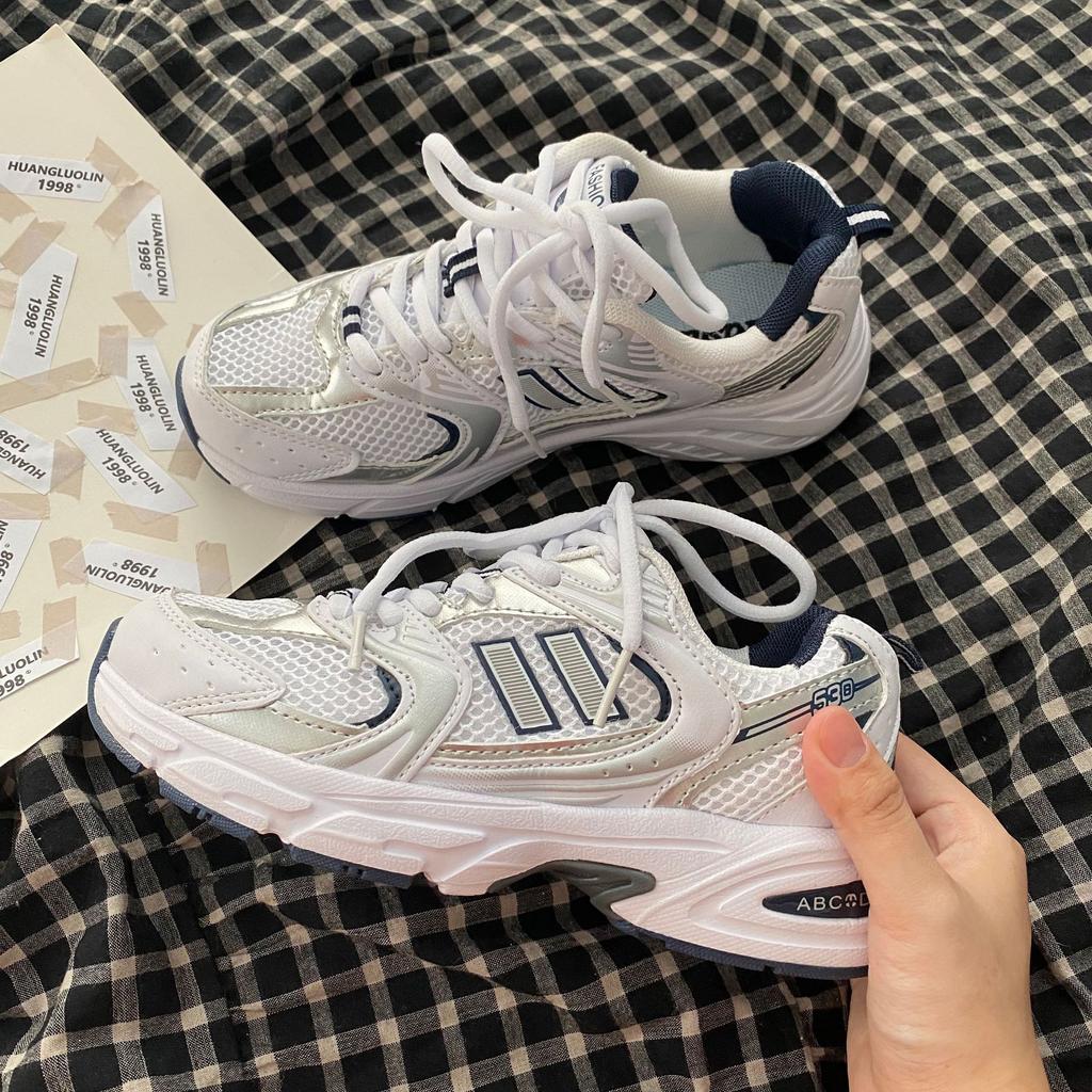 Summer new mesh breathable sneakers ins retro dad shoes student running shoes