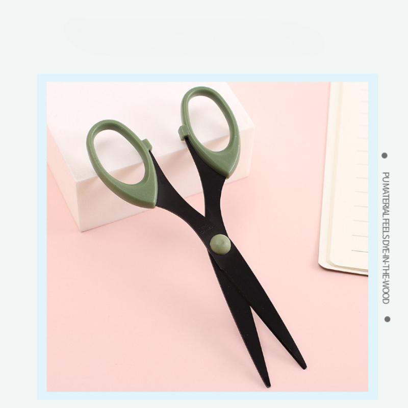 Color Scissor Stainless Steel Blade Safe Design Paper Cutting Scissors for Fine Art Diary Album Craft Office School Supplies