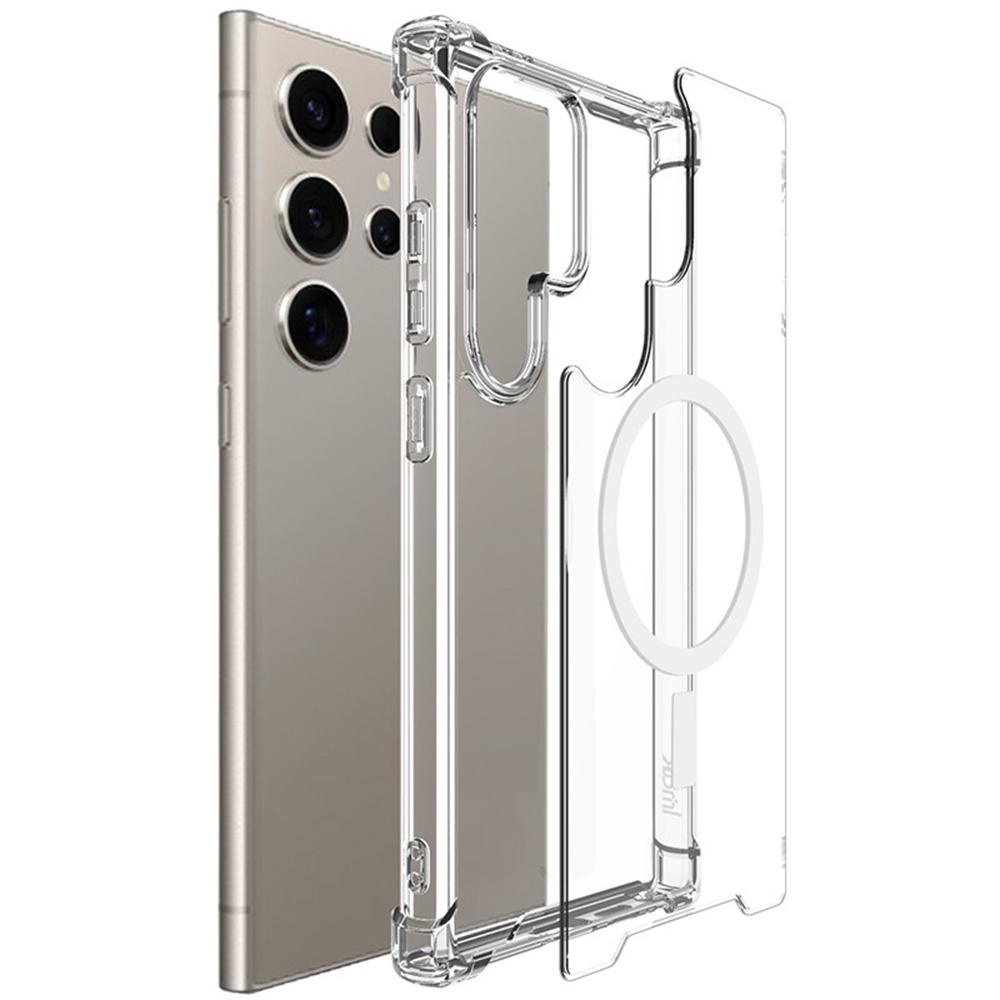 IMAK For Samsung Galaxy S25 Ultra Magnetic Case Shockproof PC TPU Clear Phone Cover
