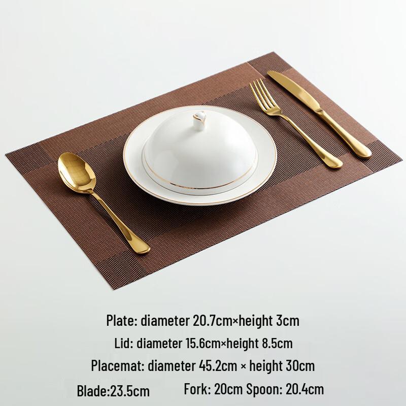 Dajujiang Gold Rimmed Chinese Ceramic Serving Bowl with Lid