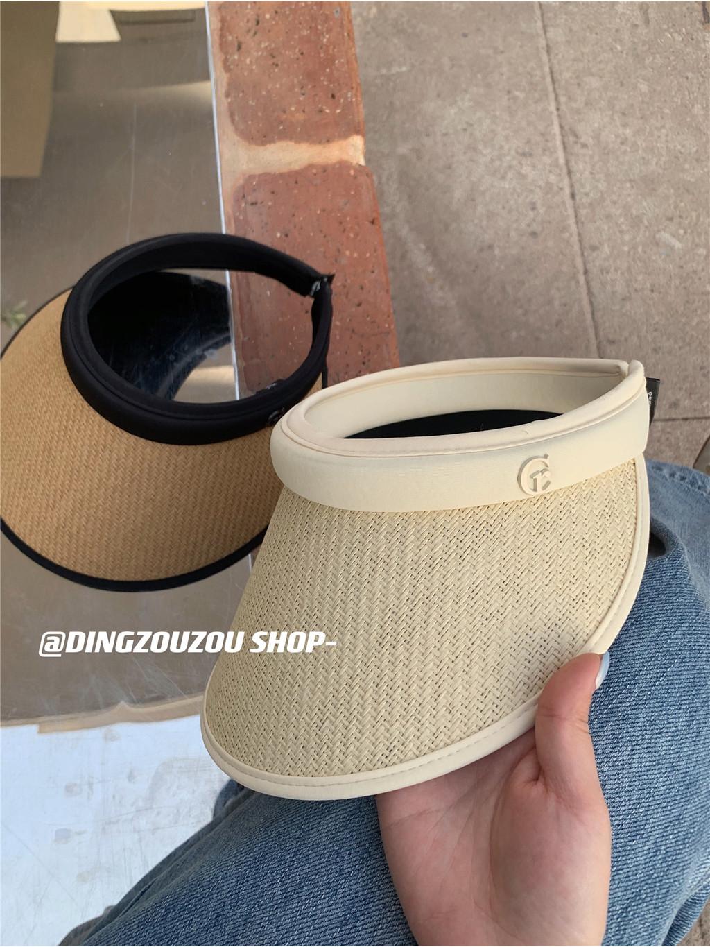 

Элегантная женская соломенная шляпа с широкими полями для защиты от солнца и УФ-излучения бежевый