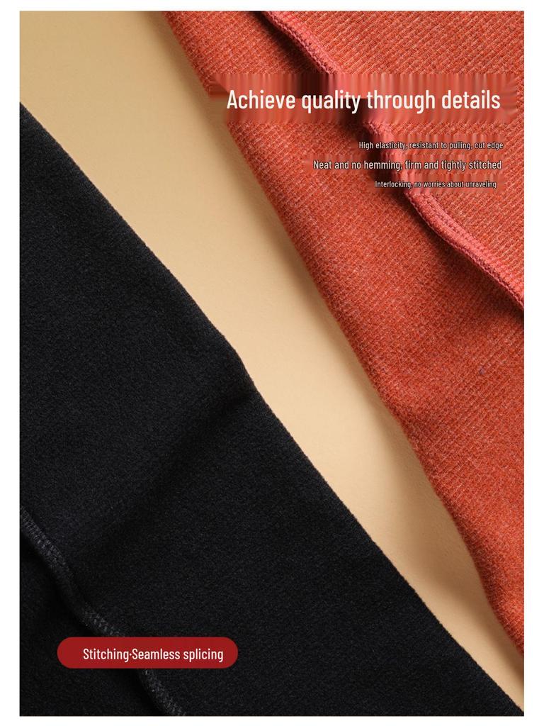 Women's Brushed Fleece Hooded Base Layer Autumn 2025 Fashionable Inner Hoodie