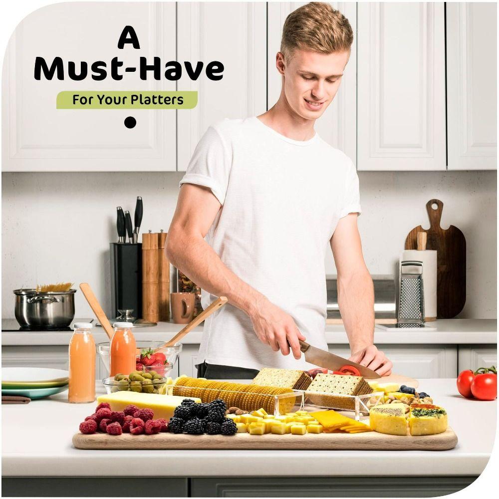 Rectangular Cracker Holder Acrylic Food Display Stands NEW Cracker Tray  Party Supplies