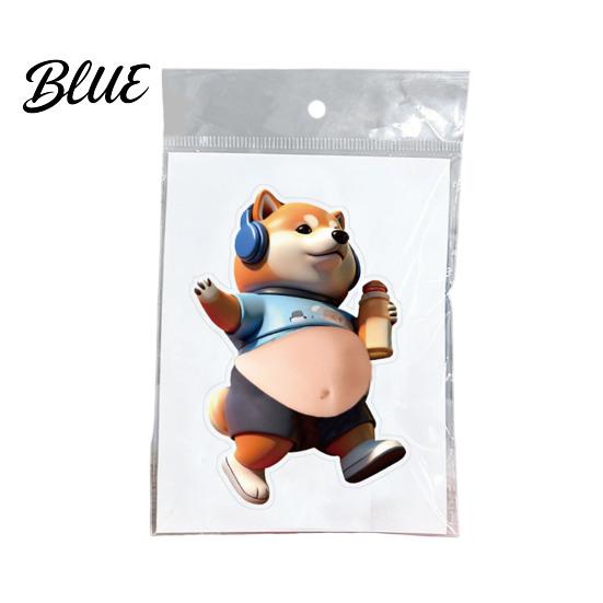 Dog Stress Reliever 1/4Pcs Anti-Collision Sticker Soft Elastic Belly Design Healing Toy Relief Kids Adults Portable Decompression Tool