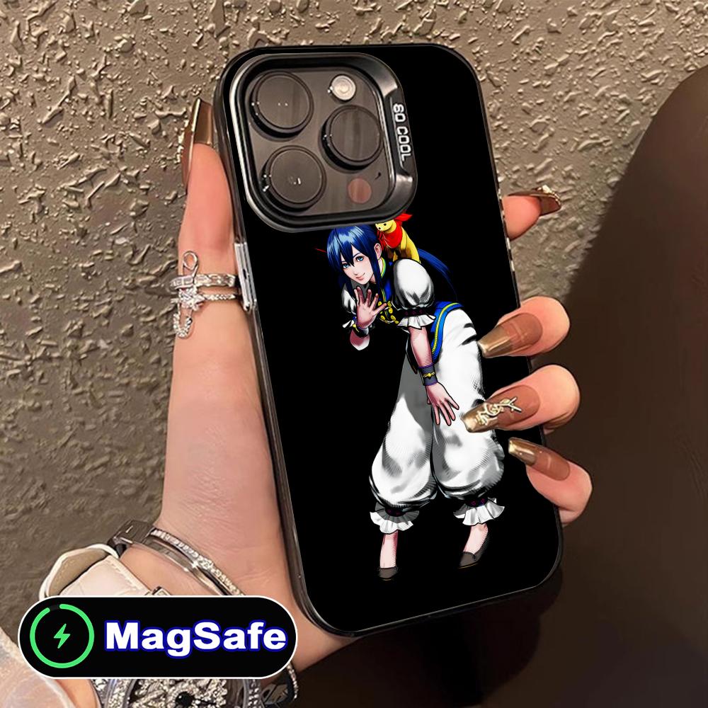Fatal Fury Hotaru Futaba Phone Case for iPhone 17 16 15 14 13 12 11 Air Pro Max Plus MagSafe Translucent Colorful Cover Cover