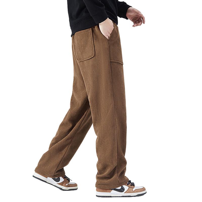 OVERPROTECTIONit Men's Fleece-Lined Straight Leg Casual Pants