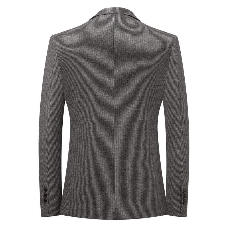 ROMON Men's Winter Business Casual Wool Down-Filled Blazer