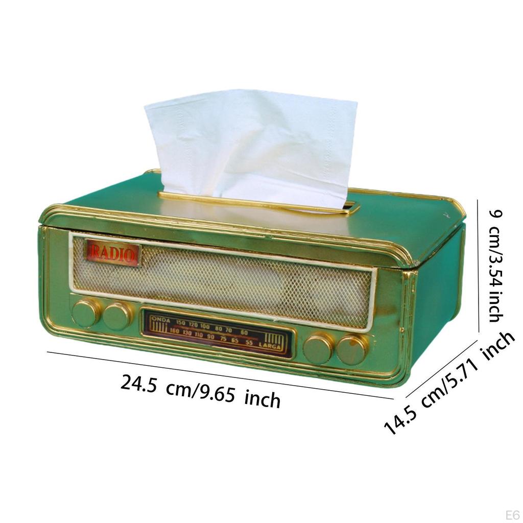 Radio Tissue Holder with Napkin Case for Home and Cafe Use