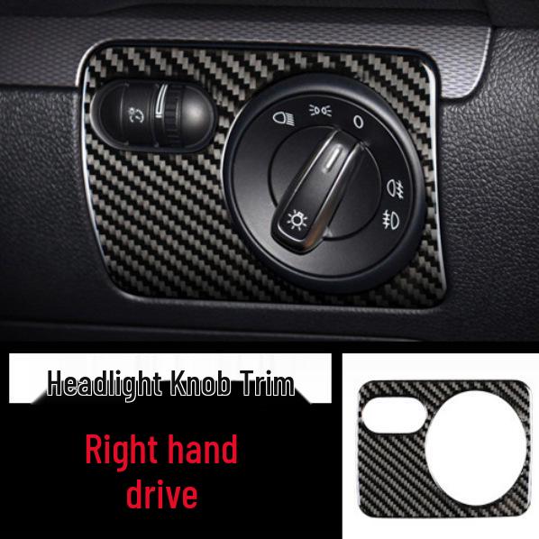 Volkswagen Scirocco Interieur Kohlefaser Konsole, Schalthebelrahmen, Türgriff & Luftausströmer Aufkleber Zubehör