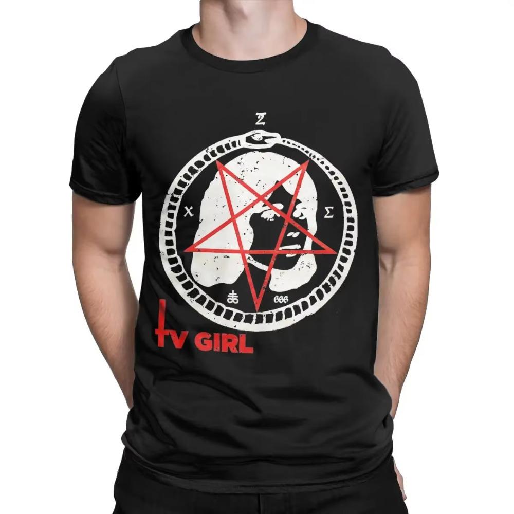Punk Tv Girl T-Shirts for Men Amazing Cotton Tees O Neck Short Sleeve T Shirts Summer Clothing