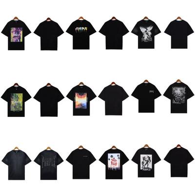 Herren Übergroß Lockerer Sitz Streetwear Baumwoll-T-Shirt Jugendliche Bequem Kurzarm Rundhals T-Shirt