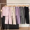 Lulu 2026 Spring Slim-Fit Silk Hooded Set: Women's Slim Waist Sports Casual Pants
