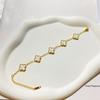 Female Titanium Steel Does Not Fade 9MM Five-flower Lucky Four-leaf Clover Bracelet Is Fashionable and Versatile