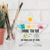 Teacher Appreciation Acrylic Decor - Thank You & Graduation Gift for Educators