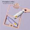 Mini Capsule Folding Umbrella UPF50+ Vinyl Coating Portable Sun and Rain Pocket Parasol UV Protection