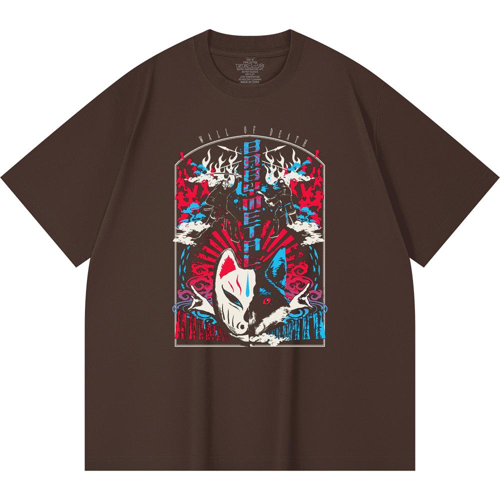 230 Gsm 100% Cotton Heavy Metal T-Shirt  Rock Band Popular Music Print Unisex Heavy Cotton T Shirt