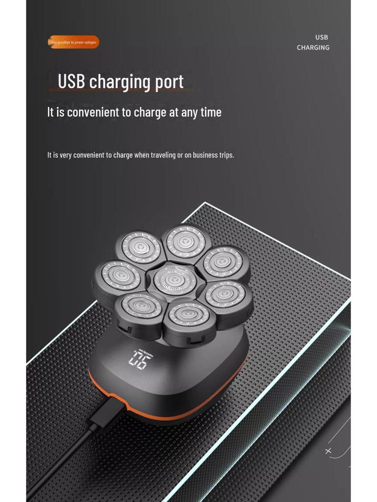 York Multifunctional Electric Head Shaver for Men - Bald Hair Clipper & Razor