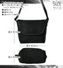 DPC272 Shoulder Bag A5 Compatible Panel Leather Patchwork Magnetic Closure Black [Tryon] Men's