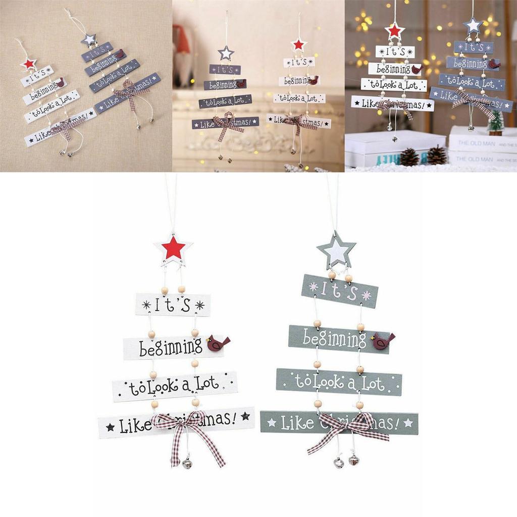 High Quality Christmas Wooden Pendant Decor For Stylish Living Room Accents