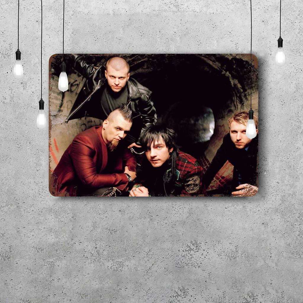 Three days grace band Dekoration Poster Vintage Blechschild Metallschild Dekorative Plakette für Kneipe Bar Man Cave Club Wanddekoration