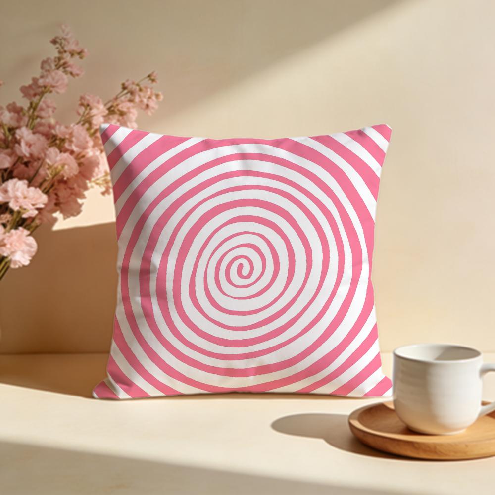 Wavy Stripe Psychedelic Cushion Cover Soft Pillow Cases for Home Bedroom Living Room Sofa