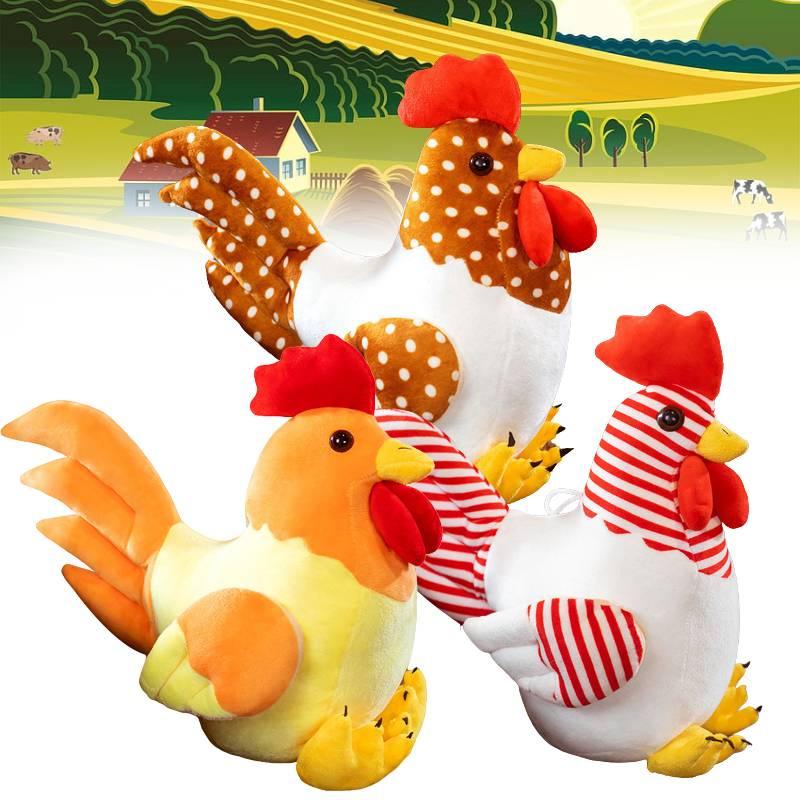 צעצוע תרנגול קטיפה לאוהבי חיות