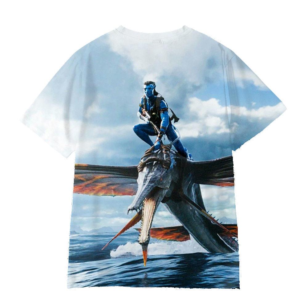 2026 Movie Avatar 3 Cartoon Print Children Outfit Breathable Trendy Boy and Girl Birthday Gift