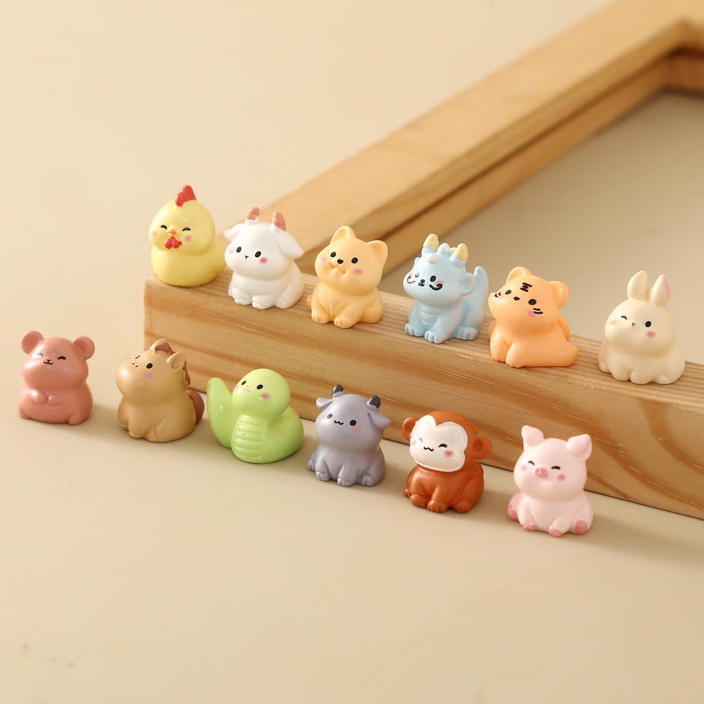 Zodiac Miniature Figurine Blind Bags for Creative DIY Micro Landscapes