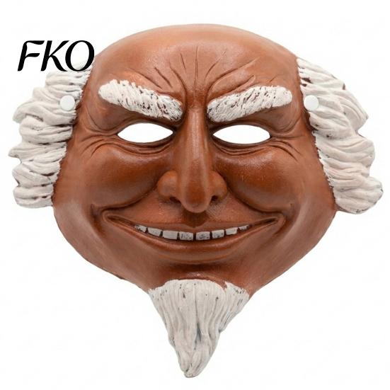 Lightweight Foam Mask Halloween Old Man Cosplay Mask, Realistic Creepy Human Face Latex Professional Masquerade Costume Party Full for Men Adults
