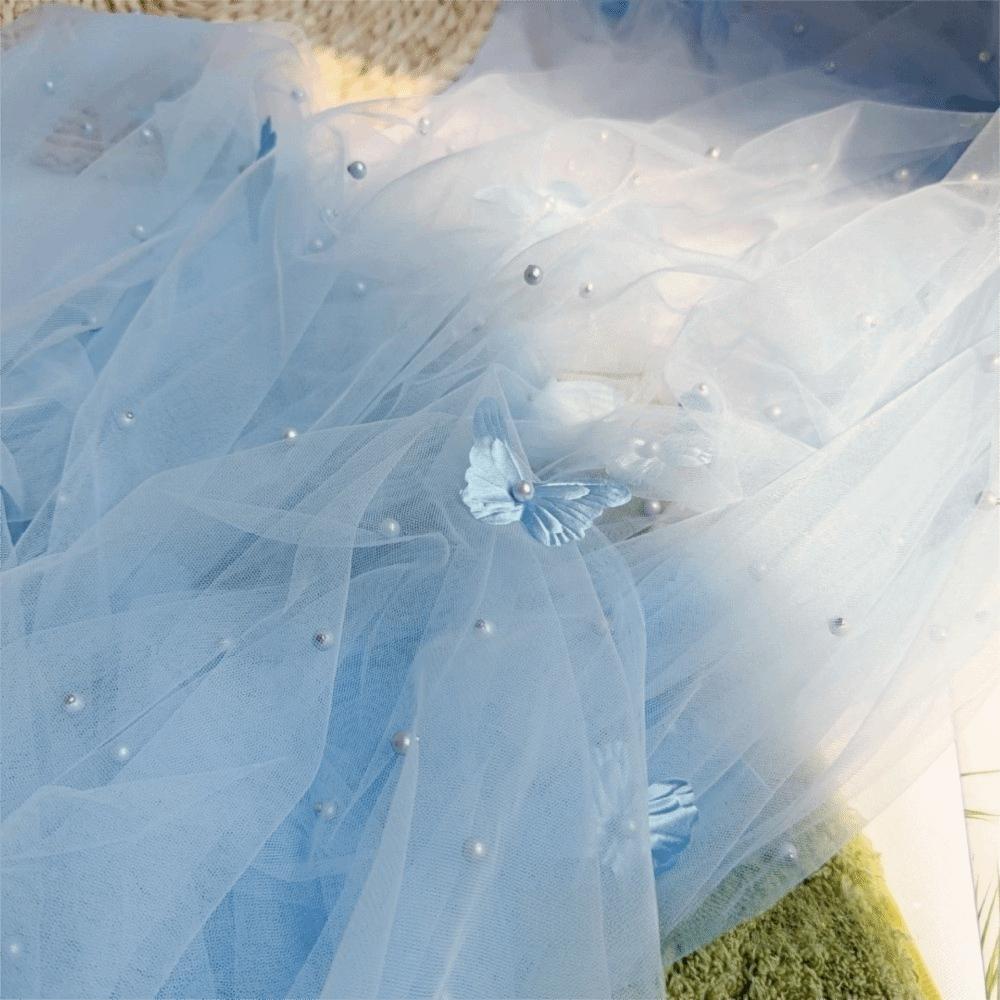 Semi-Transparent Tulle Table Runner Romantic Sheer Table Cover For Table Decoration