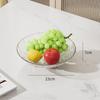 A Forgotten Living Room Fruit Candy Snacks Transparent Storage Plate Large Capacity High-End Fruit Plate Home