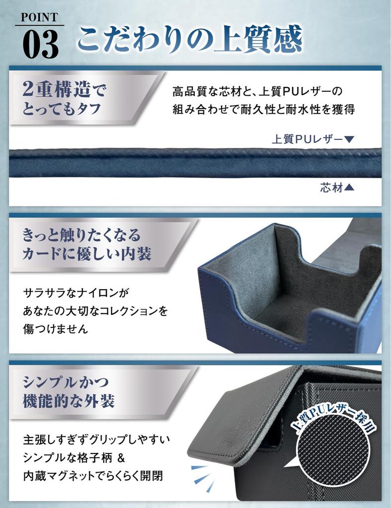 Card Armor Deck Case, 120 Cards [Easy Side-In Storage], Trading Card Case, Compatible with Pokemon, One Piece, and Duel Masters, Black, by Sunista