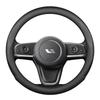 Ideal ONE Genuine Leather Steering Wheel Cover, Universal Fit, Hand-Sewing, All-Season.